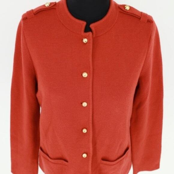 Talbots Military Hiland Merino Blend‎ Sweater Jacket plus size X New Petite - Picture 7 of 11